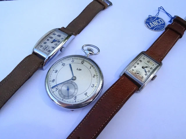 Verre De Montre Octogonal à Talon - Ancien Stock LIP - Neuf Sans étiquette - Pour Réparation Horlogerie