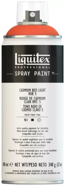 Liquitex Spray Paint 4455510 Cadmium Red Light Farbton 5 400 ML