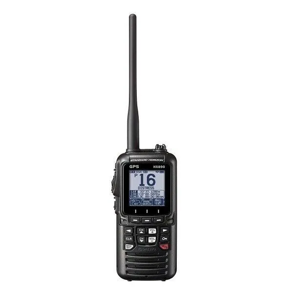 Standard Horizon Hx890 Floating 6 Watt Class H Dsc Handheld Vhf/Gps - Black