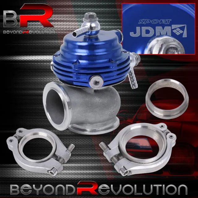 35mm 38mm Blue Turbo Charger Component Mini External Wastegate Psi Vacuum Power
