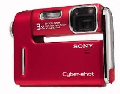 Sony Cybershot 5.1 Mega Pixel Digital Camera 3x Optical Zoom - Red (DSC-F88/R)
