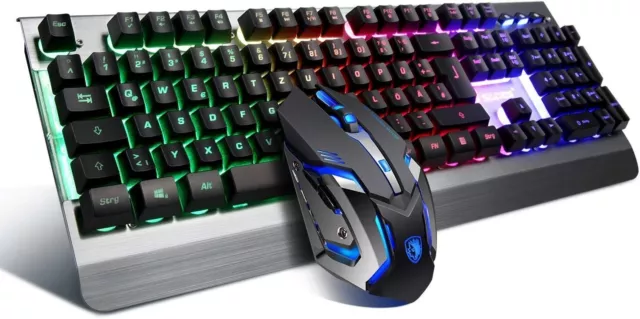 Keyboard and Mouse Game SADES UK Usb Wired QWERTY UK Layout