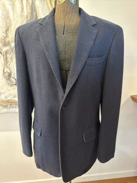 CANALI ITALY WOOL CASHMERE JACKET NAVY Size 50 (40US) $1575