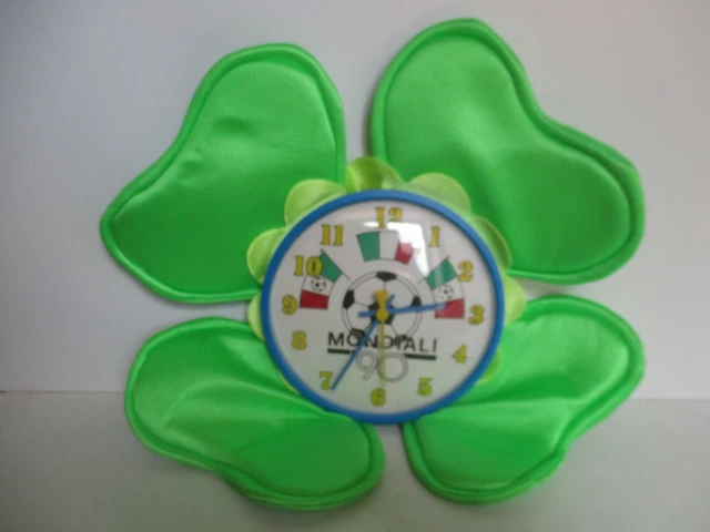 Horloge Murale Italia 90 - Mascotte Ciao - Fabrication Italienne - Neuve