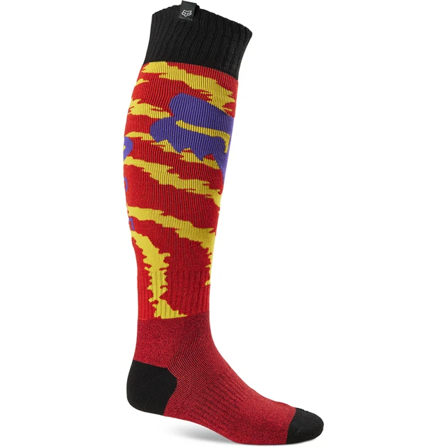 Fox Racing 180 Nuklr Thick Motocross Socks Fluorescent Red Offroad MotoX Padded