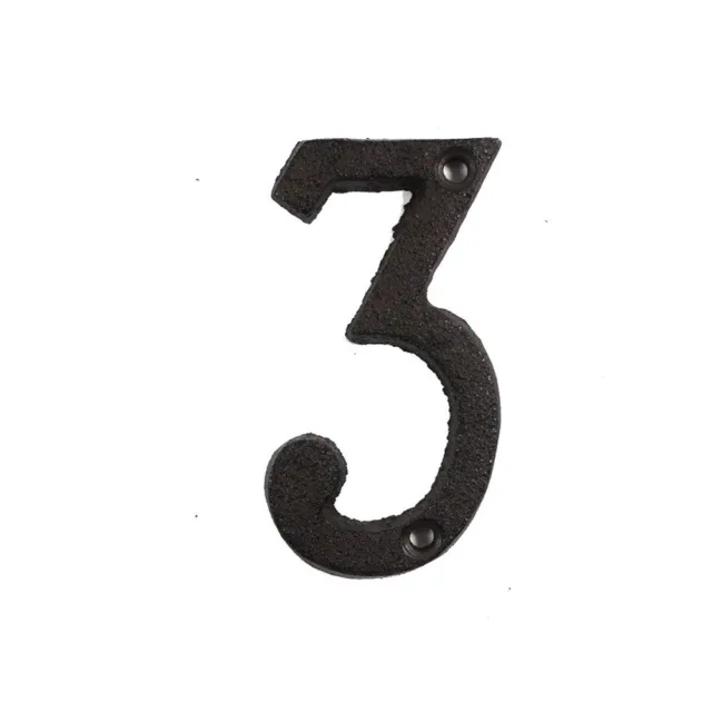 Plaque Iron Cast Numbers Retro Metal Letters House Address Sign Metal Alphabet