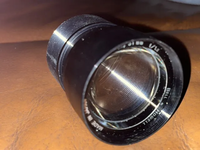 LENS /  OPTIC  Pour Projecteur Diapositive Bell Howell 2inch /51 Mm 1 /1,2