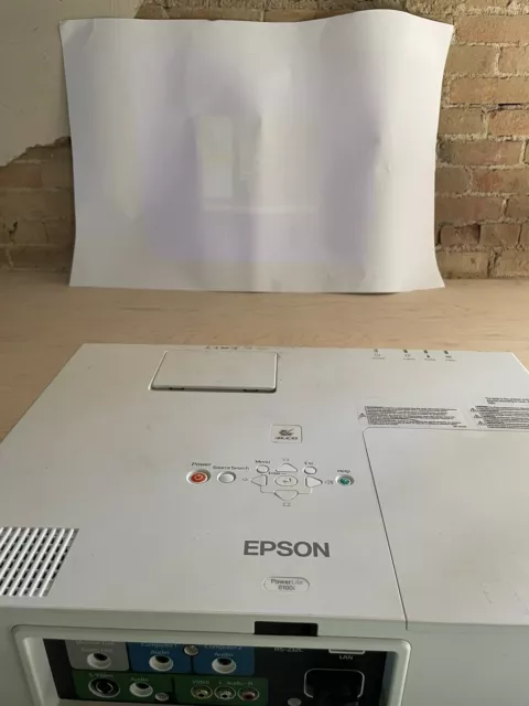 Epson EMP-6100 Powerlite 6100i LCD Projector Home Theater - Powers On - UNTESTED