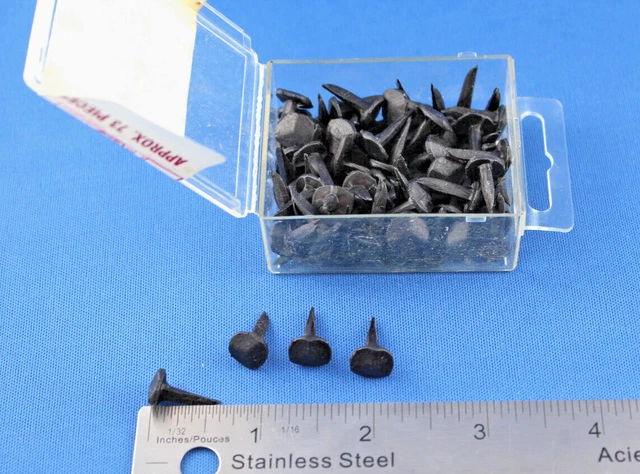 Tremont 5/8" rose head 73 nails square wrought iron vintage rustic Decorative