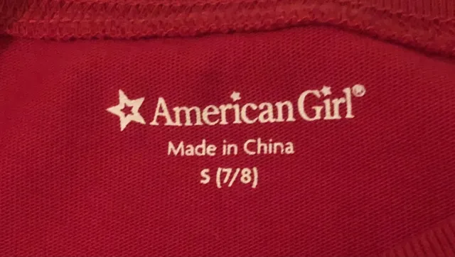 American Girl Red Girls T Shirt - Orlando   Size Small (7/8) 3