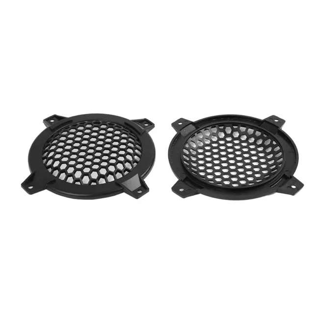 Universal 5" Black Car Speakers Cover Plastic Mesh Subwoofer Grill Pack of 2 3