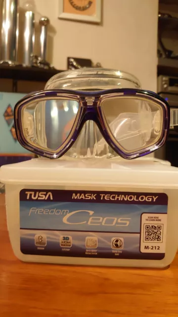 Tusa Freedom Ceos blue M212 Scuba Goggles