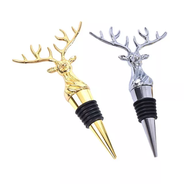 Wine Pourer Stainless Steel Deer Stag Head Wine Beer Stoppers Wine Aerators