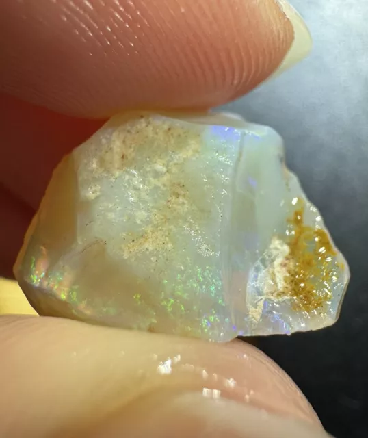 7.9 Carats Solid Rough Coober Pedy Opal Piece with Beautiful Colour