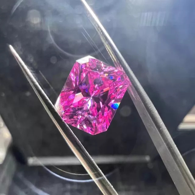 Best price Pink Color 3EX Cut Moissanite Stone Loose Gemstone With Certificate