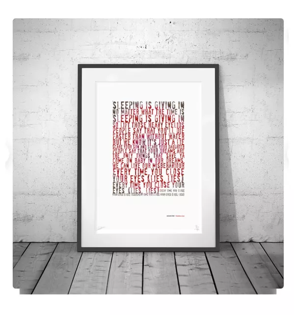 ARCADE FIRE ❤ A collection of 20 lyric poster art limited edition prints