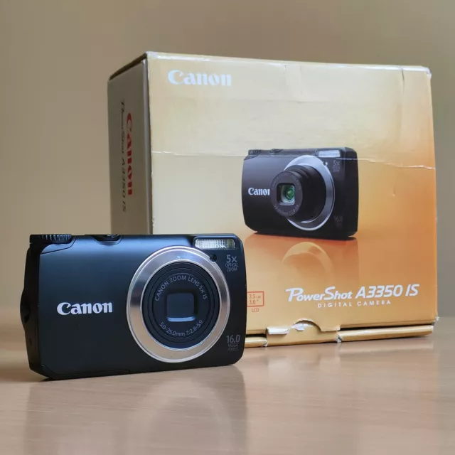 Canon PowerShot A3350 IS 16.0 Mp Fotocamera Compatta 2,3" 5x Zoom 1280x720p HD