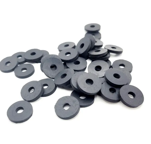 6mm ID Rubber Flat Washers 19mm OD  3mm Thick EPDM Sealing Spacers 6 x 19 x 3