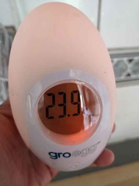 Gro Egg Room Thermometer boxed baby nursery mains Colour changing temperature