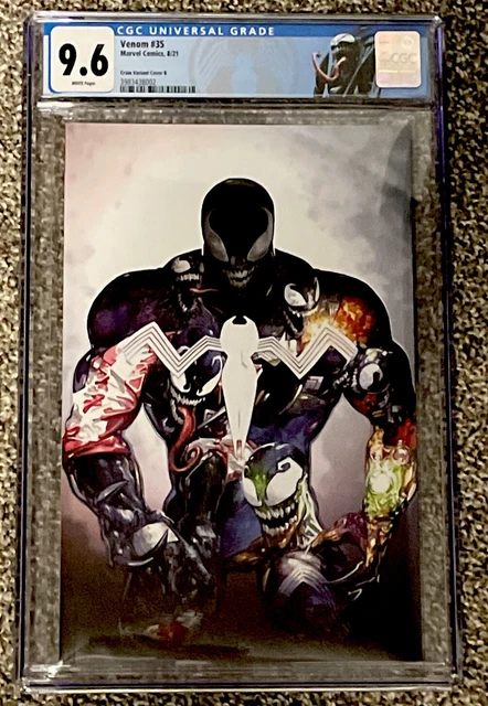 Venom #35 200 Cgc 9.6 Clayton Crain Virgin Variant Cover B. Custom Label 🔥🔥