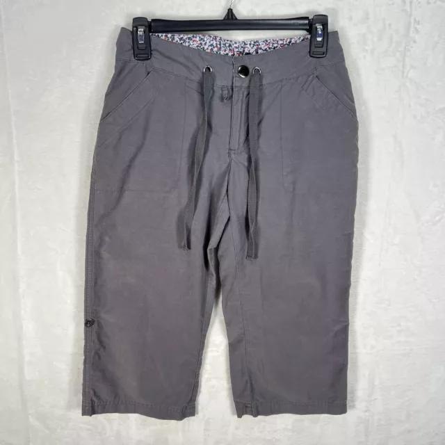Columbia Arch Cape Capri Pants Womens Size 2 Roll Up Concrete Gray AL8340