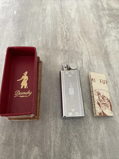 Ancien Briquet Essence "Dandy - Paris Super"