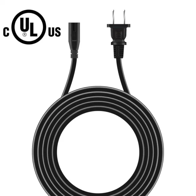 UL 6FT AC Power Cord Cable For POLAROID PBT9010 PBT9011 TAILGATE SPEAKER 2-Prong