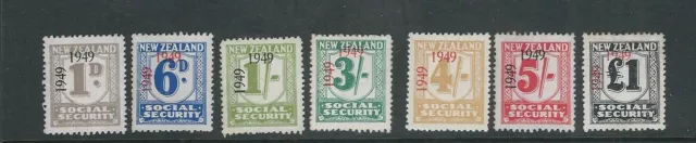 Neuseeland 1949 Social Sicherheit 7 Eigenschaften Zu 0.5kg Ungebraucht Mit Gummi