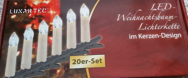 2 x 20er Set LED-Christbaumkerzen / Weihnachtskerzenbaum-Lichterkette