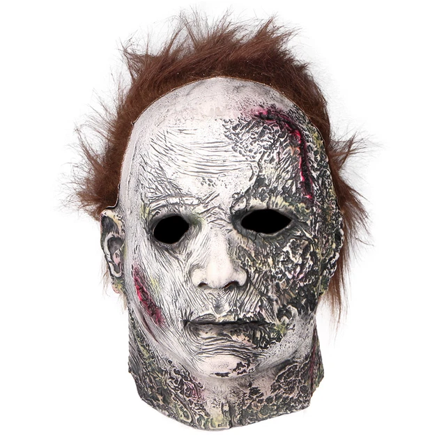 Michael Myers Full Mask Halloween Scary Kills Horror Movie Cosplay Costume Latex