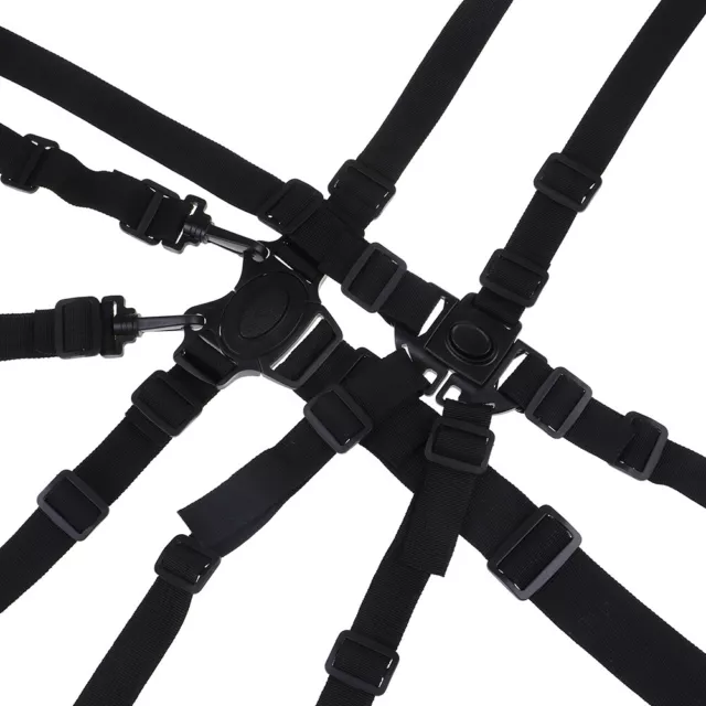 Arnés universal para bebé de 5 puntos cinturones de seguridad cinturón de seguridad para cochecito alto Chai~pd