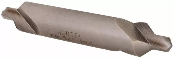 Hertel #6 Plain Cut 82� Incl Angle High Speed Steel Combo Drill & Countersink...