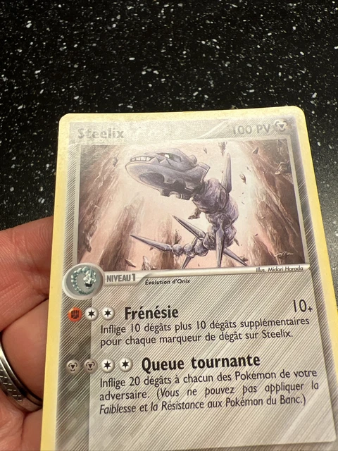Rare Pokemon Steelix Card Ex Sandstorm 23/100 French Vf fr 2
