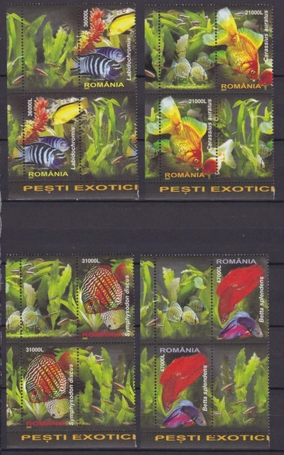 Rumänien 5912/5915 postfr./mnh Fische fish 2005 -23032