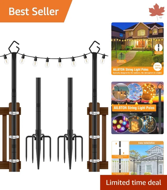 Metal Poles - Heavy-Duty, Durable and Strong - Outdoor Conditions