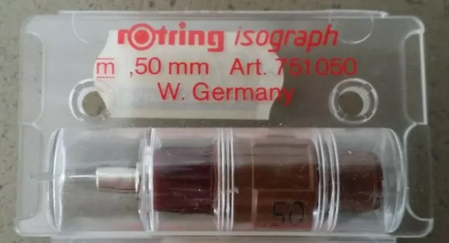 Rotring 751050 Zeichenkegel 0,50 mm für Tuschefüller isograph OVP 0,50 mm NEU