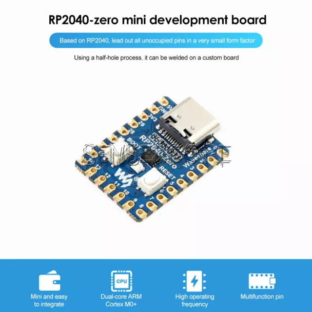 Raspberry Pi RP2040-Zero Microcontroller PICO Development Board with Pin or not 2