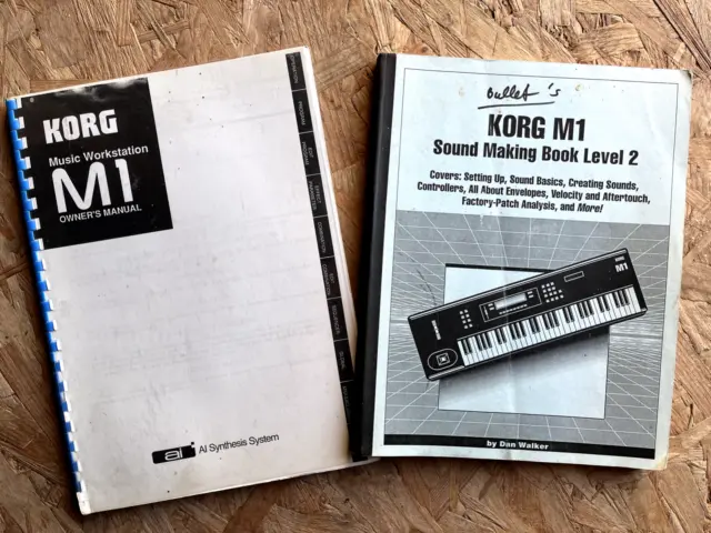 KORG M1 M1R Music Workstation vintage Owner manual SOUND MAKing  KATAMAR USA