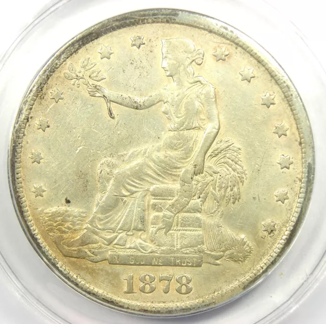 1878-S Trade Silver Dollar T$1 - Certified ANACS XF45 Details (EF) - Rare Coin!