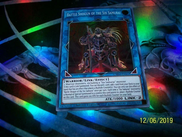 Yu-Gi-Oh Complete Six Samurai Deck! Battle Shogun + Ultra Pro Slee + Extra Bonus