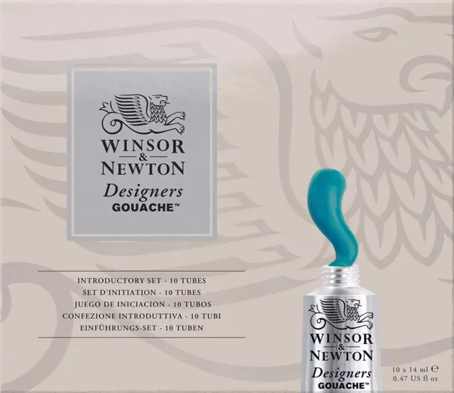 Winsor & Newton Designers Introduction Gouache 14 Ml X 10-Pieces Set