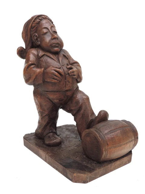 Wackelnde Holzfigur Fürs Auto - Lustiger Magnet-Deko Mit Wechselbaren Gesichtern Fürs Armaturenbrett