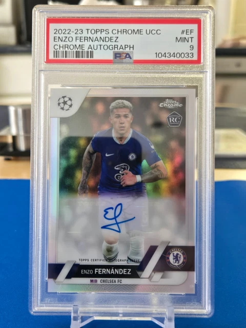 22-23 Topps Chrome ENZO GOLD LAVA 直筆サイン Enzo Fernandez 2022 Topps Chrome UEFA Club Competitions #CA