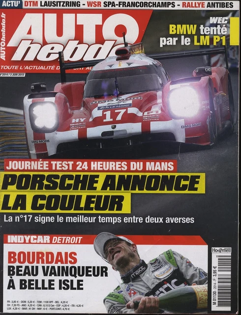 Auto Hebdo N°989 Du 28 Juin 1995 - Grand Prix De France F1 (Renault, Williams, Benetton)