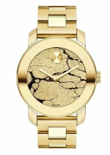 Movado Bold Acciaio Inox Placcato Oro Orologio 3600346