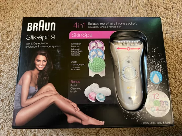 Braun Silk-epil 9 SkinSpa 4in1 WIE NEU unbenutzt & OVP