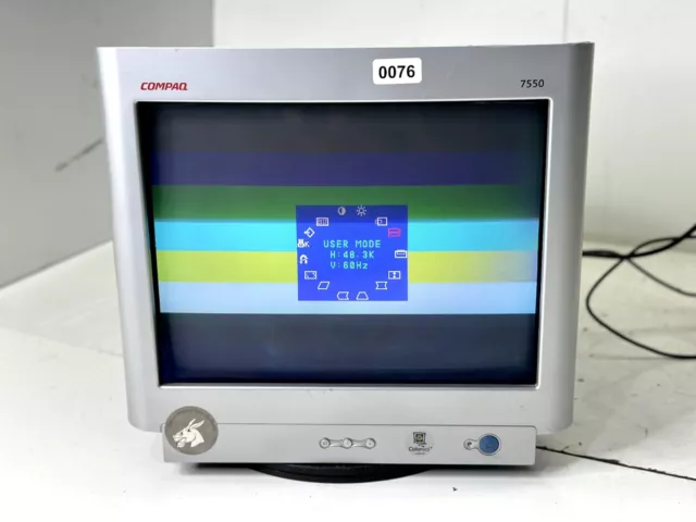 Vtg Compaq 17" Monitor FS 7550 Retro Gaming Computer Desktop VGA