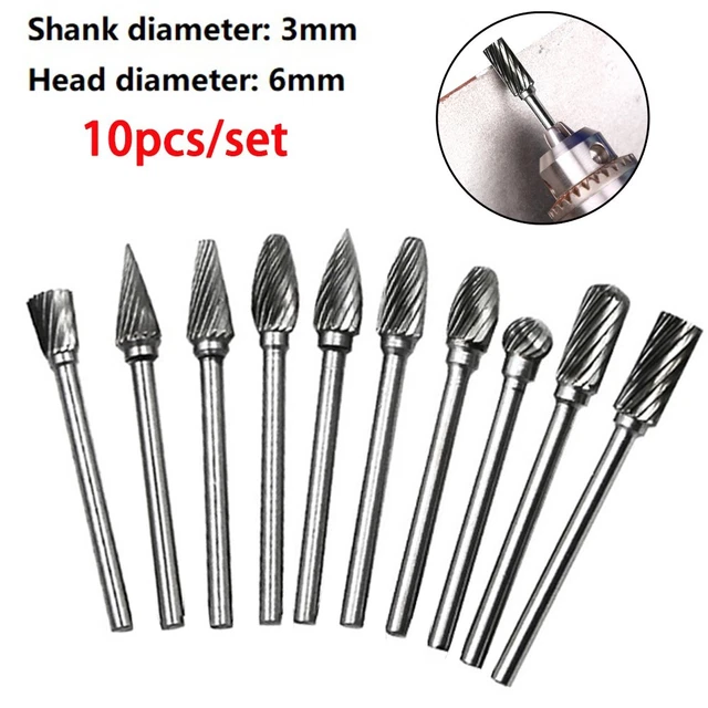 Haute Qualité Bavures Bout Broyeur Perceuse Rotative Tungstène Acier
