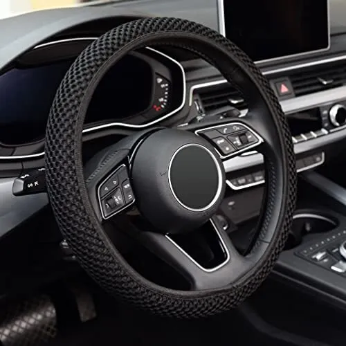 Elastic Stretch Steering Wheel Cover,Warm in Winter and Cool in Summer, Unive...