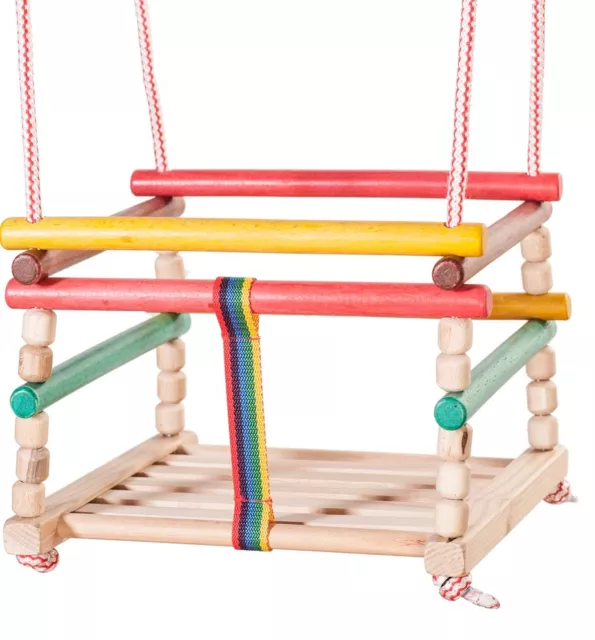 Babyschaukel Kinderschaukel Gitterschaukel Retro Holz Schaukel zum Aufhängen *